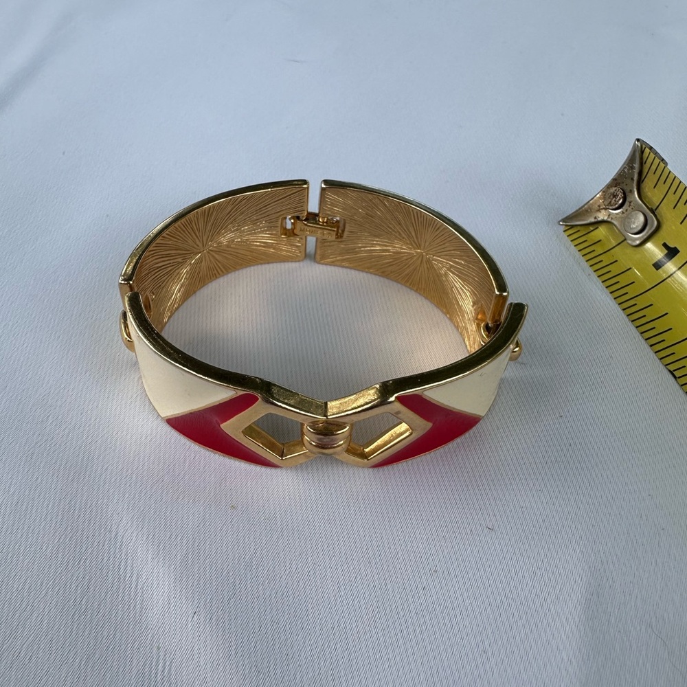 Vintage Monet Geometric Clasp Bracelet